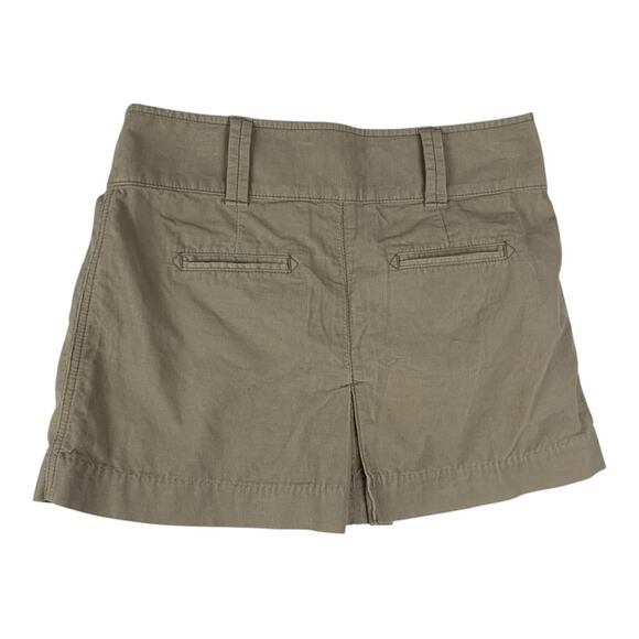 Abercrombie & Fitch y2k women's size 2 xs Tan Cargo Skirt mini Fit corduroy - Picture 2 of 11